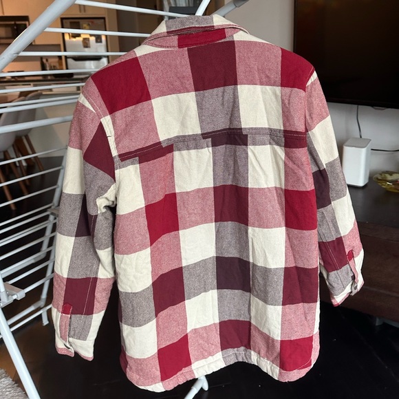 Plaid Fuzzy Women's Jacket - Picture 4 of 5